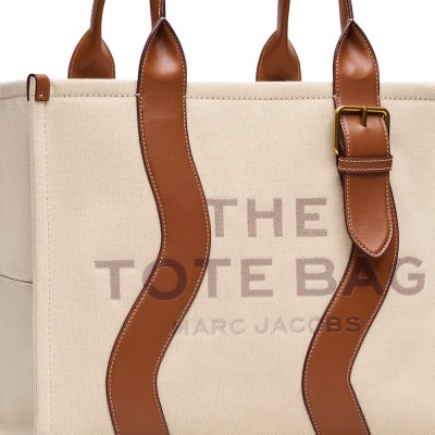 THE WAVY CANVAS LARGE TOTE BAG